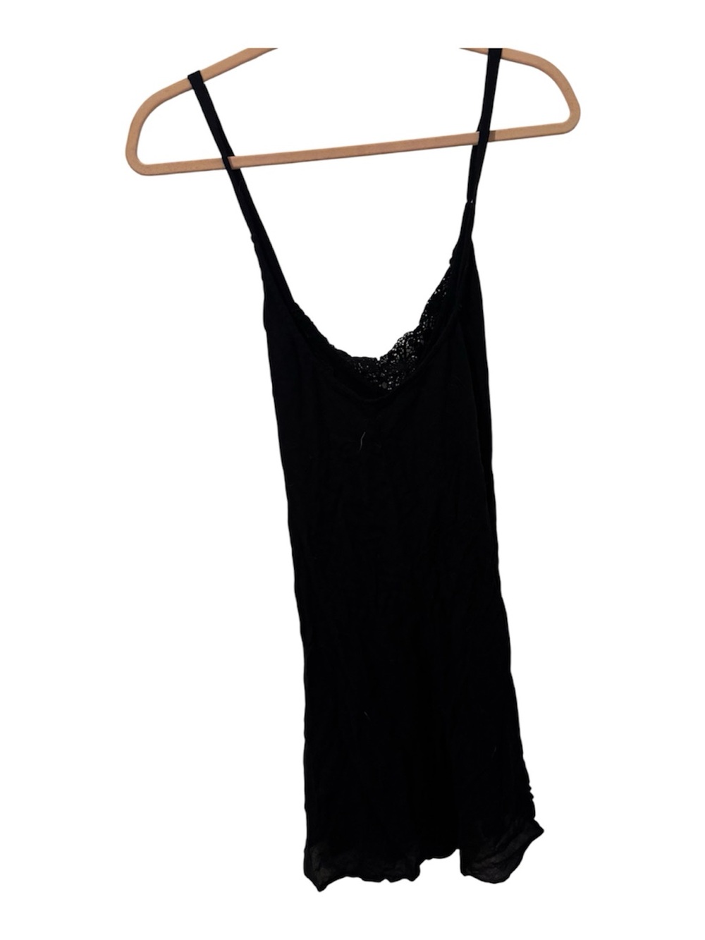 Free People Black Lace-Trim Swim Coverup